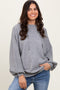 Heather Grey Long Sleeve Hoodie Sweater