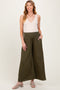 Olive Wide Smock Waist Maternity Pants