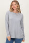 Heather Grey Long Sleeve Top