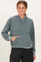 Dusty Jade Soft Fleece Pocket Hoodie