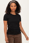 Black Basic Short Sleeve Tee