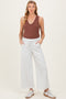 Light Heather Grey Ankle Wide Leg Maternity Lounge Pants