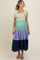 Multi-Color Smocked Tiered Flutter Sleeve Maternity Maxi Dress