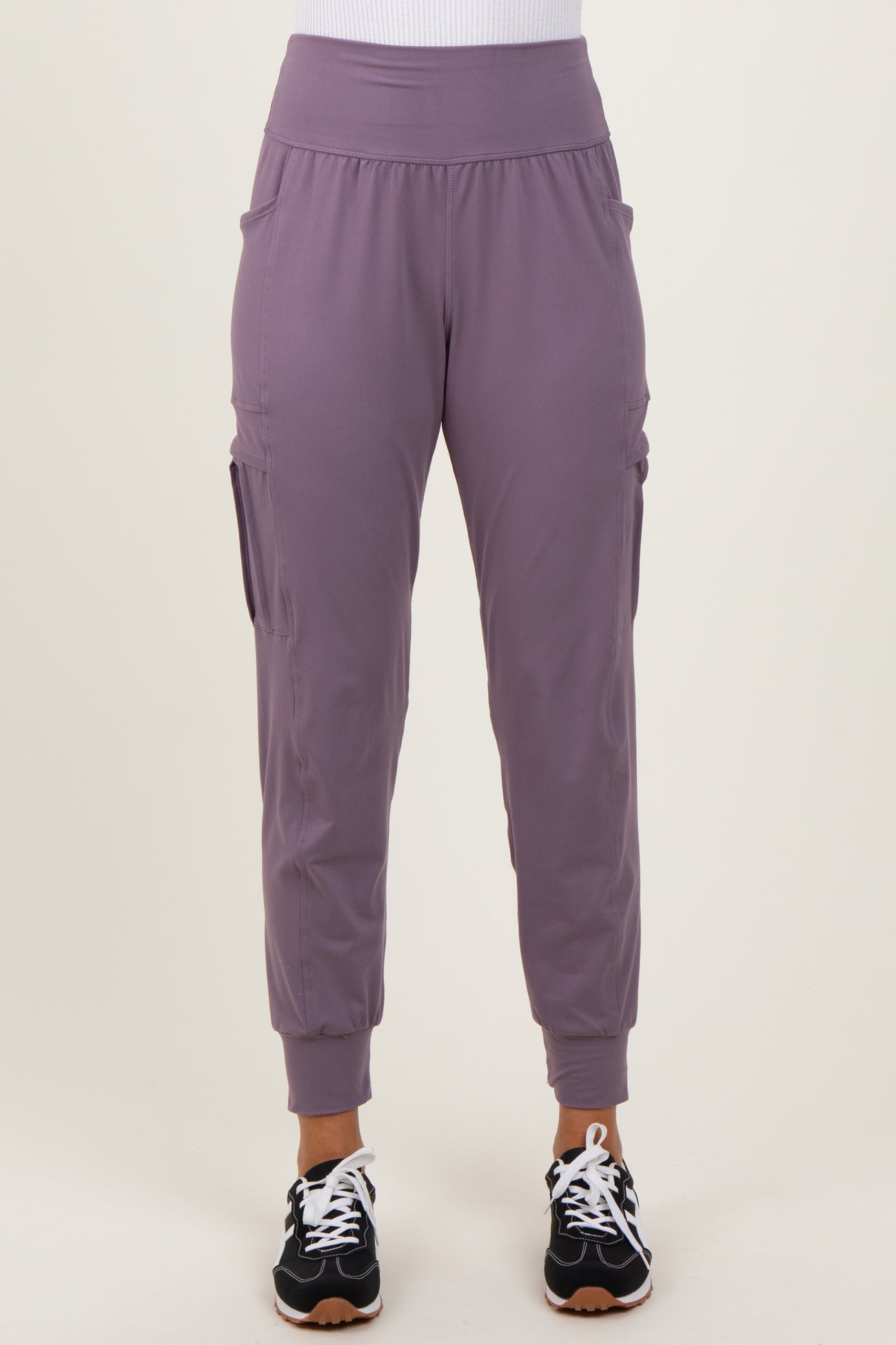 Violet Cargo Pocket Jogger Pants