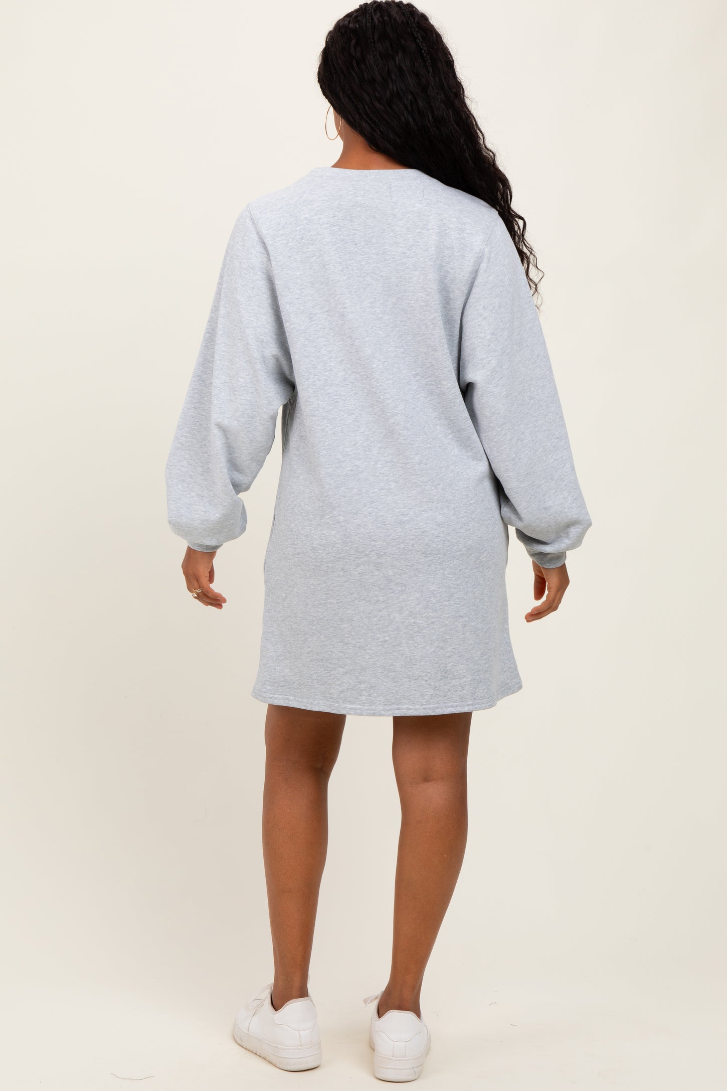 Heather Grey Ultra Soft Sweatshirt Dress