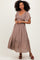 Mocha Smocked Midi Dress