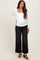Black Cuffed Relaxed Wide Leg Maternity Jeans