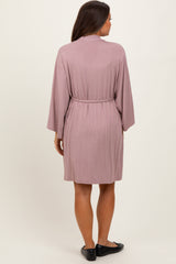 Mauve Delivery/Nursing Maternity Robe