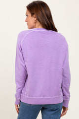 Lavender French Terry Vintage Wash Pullover