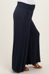 Charcoal Wide Smock Waist Maternity Pants