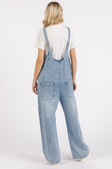 Blue Relaxed Fit Denim Jumpsuit
