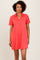 Coral Basic Polo Dress
