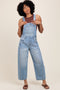 Light Blue Barrel Leg Overalls
