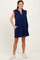 Navy Sleeveless Polo Mini Dress