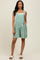 Light Olive Leaf Print Overall Romper