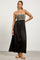 Black Embroidered Bodice Maxi Dress