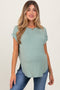 Sage Dolman Sleeve Round Neck Maternity Top