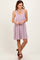 Mauve Ribbed Sleeveless Open Back Midi Dress