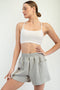 Light Olive Patch Pocket Shorts