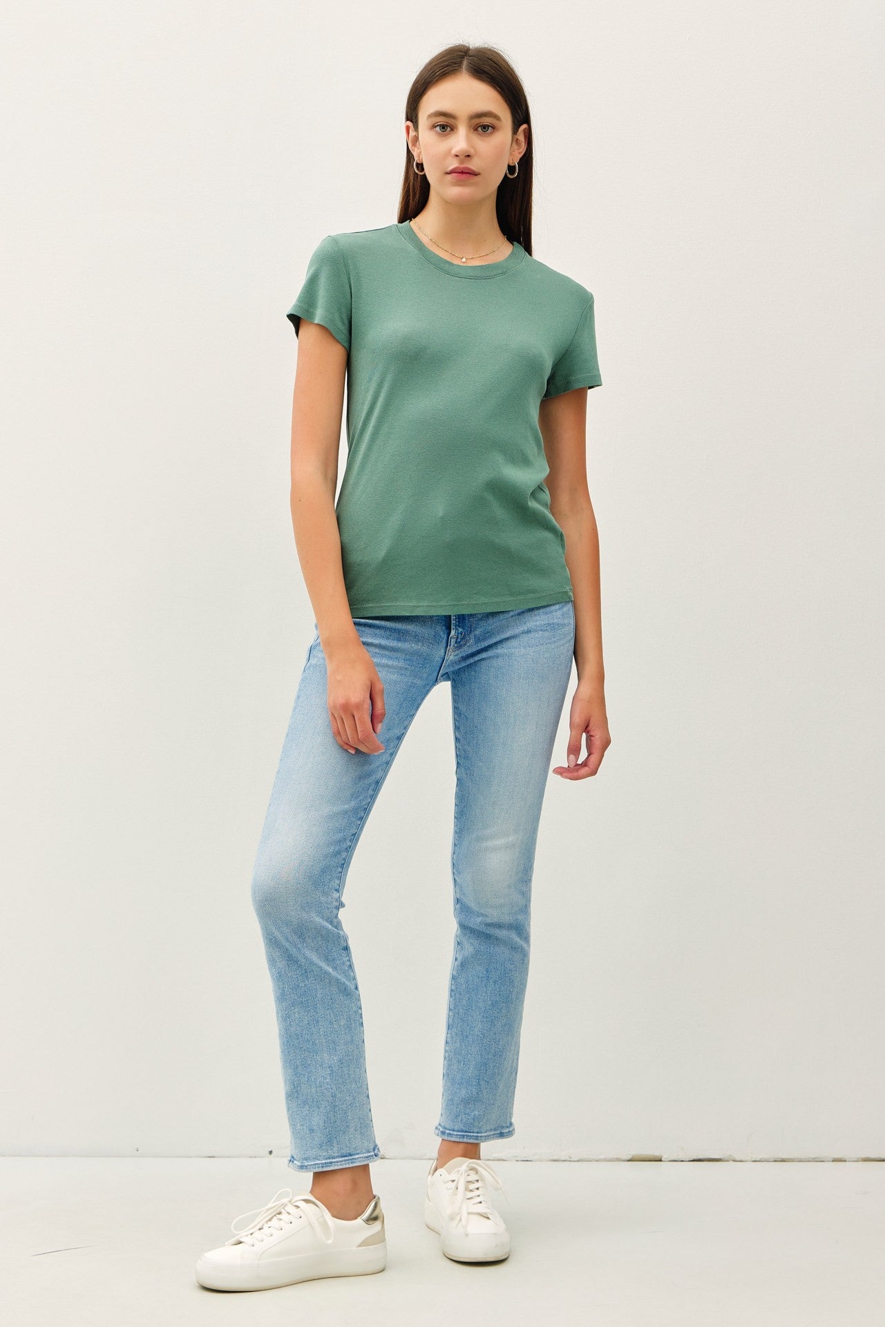 Light Olive Classic Crewneck T-Shirt