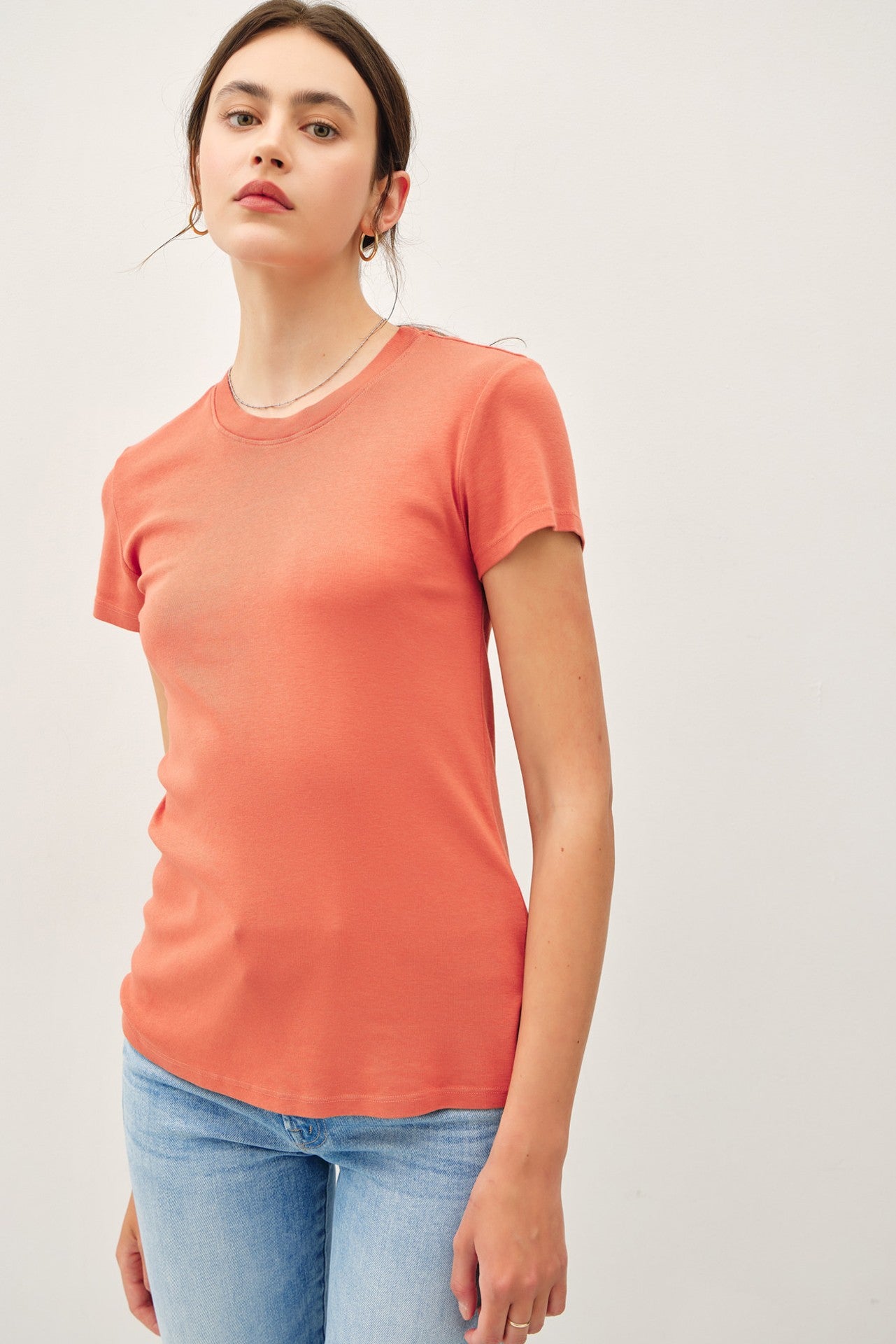 Orange Classic Crewneck T-Shirt
