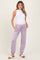 Lavender Drawstring Maternity Jogger Pants