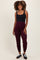 Burgundy Cargo Pocket Maternity Jogger Pants