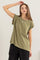 Olive Soft Oversized Top