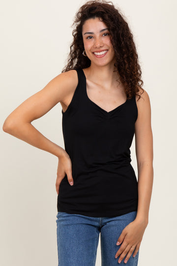 Black Sweetheart Sleeveless Top