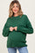 Green Drop Shoulder Oversized Maternity Sweater