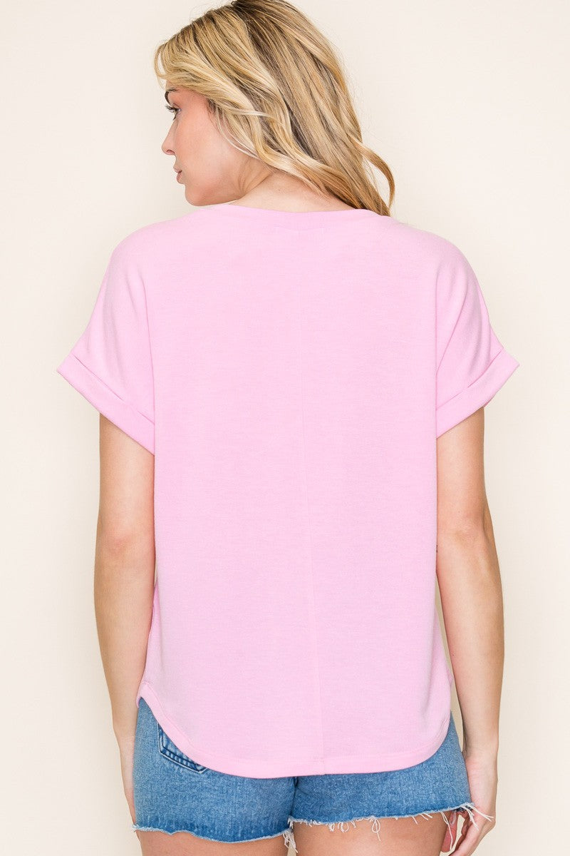 Light Pink French Terry Top