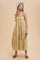 Mustard Cotton Plaid Maxi Dress