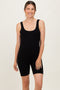 Black Ribbed Knit Tank Top Maternity Romper