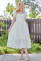 Ivory Solid Sweetheart Dress