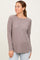 Taupe Baby Waffle Knit Long Sleeve Top