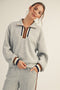 Heather Grey Contrast Trim Half Zip Sweatshirt