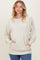 Cream Vintage Wash French Terry Pullover