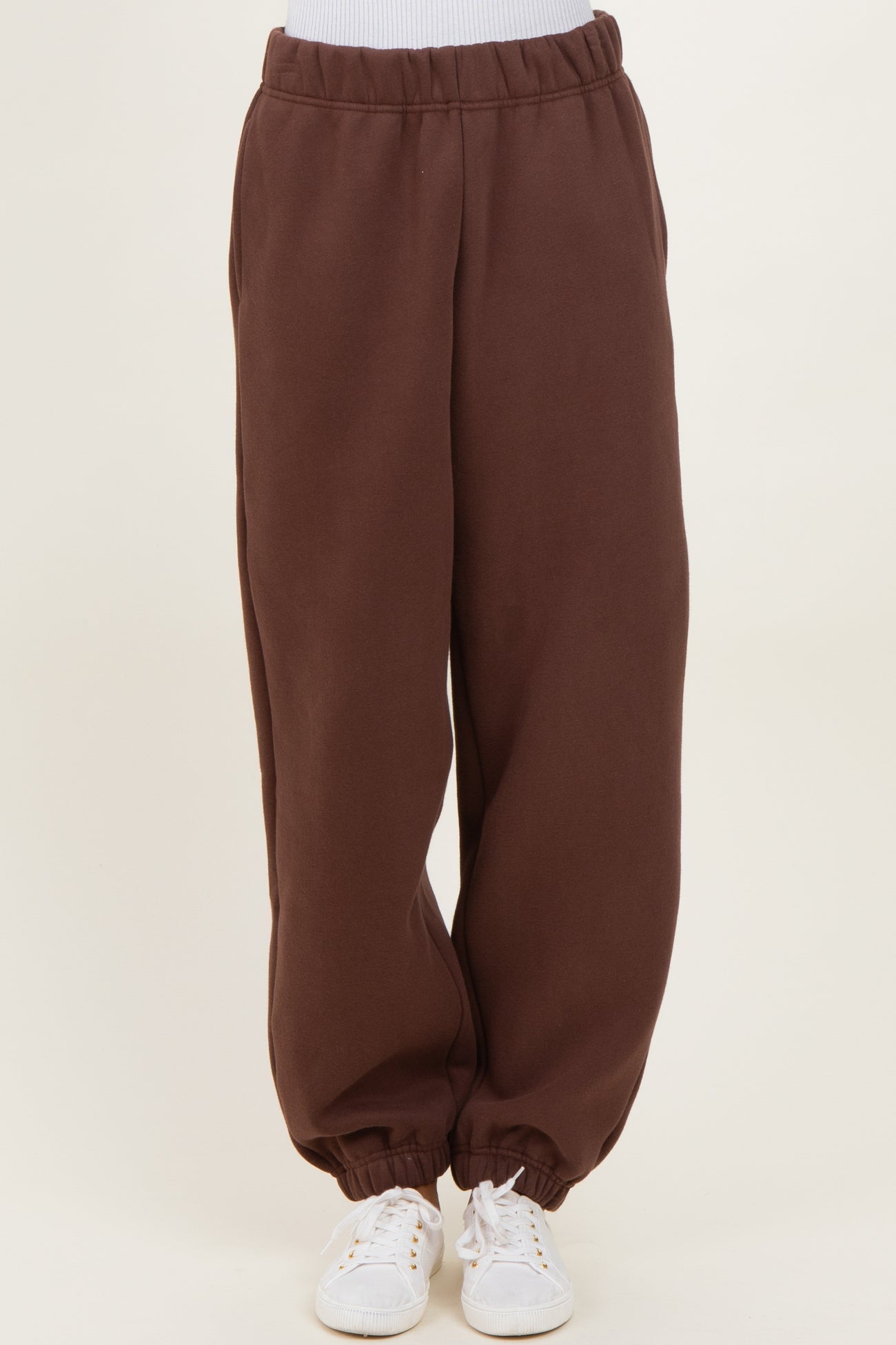 Brown Fleece Sweatpants