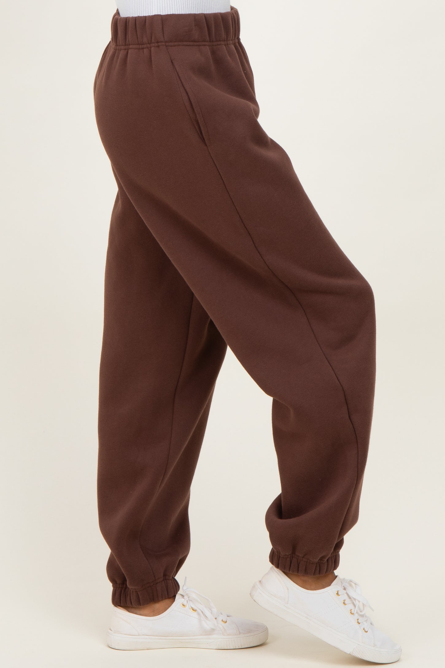 Brown Fleece Sweatpants