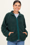 Forest Green Fleece Full Zip Jacket
