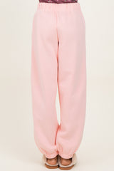Light Pink Fleece Sweatpants