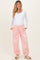 Light Pink Fleece Maternity Sweatpants