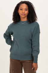 Jade Wide Neck Drop Shoulder Maternity Sweater