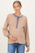 Mocha Rib Knit Casual Maternity Henley Top