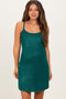 Green Sequin Sleeveless Maternity Mini Dress