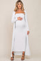 Ivory Ribbed Sleeveless Dress Cardigan Maternity Set