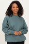 Ash Jade Oversized Fleece Sweatshirt