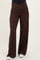 Espresso Crossover Waist Active Wide Leg Maternity Pant