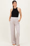 Beige Stripe Detail Maternity Lounge Pants