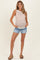 Light Blue Classic Hem Maternity Denim Shorts